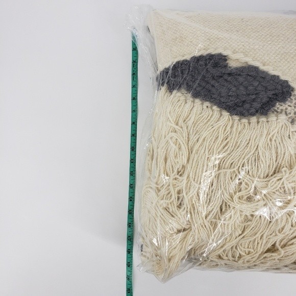 Cloud 9 Design Handwoven Wool Tassel Beaded Pillow - Picture 11 of 13